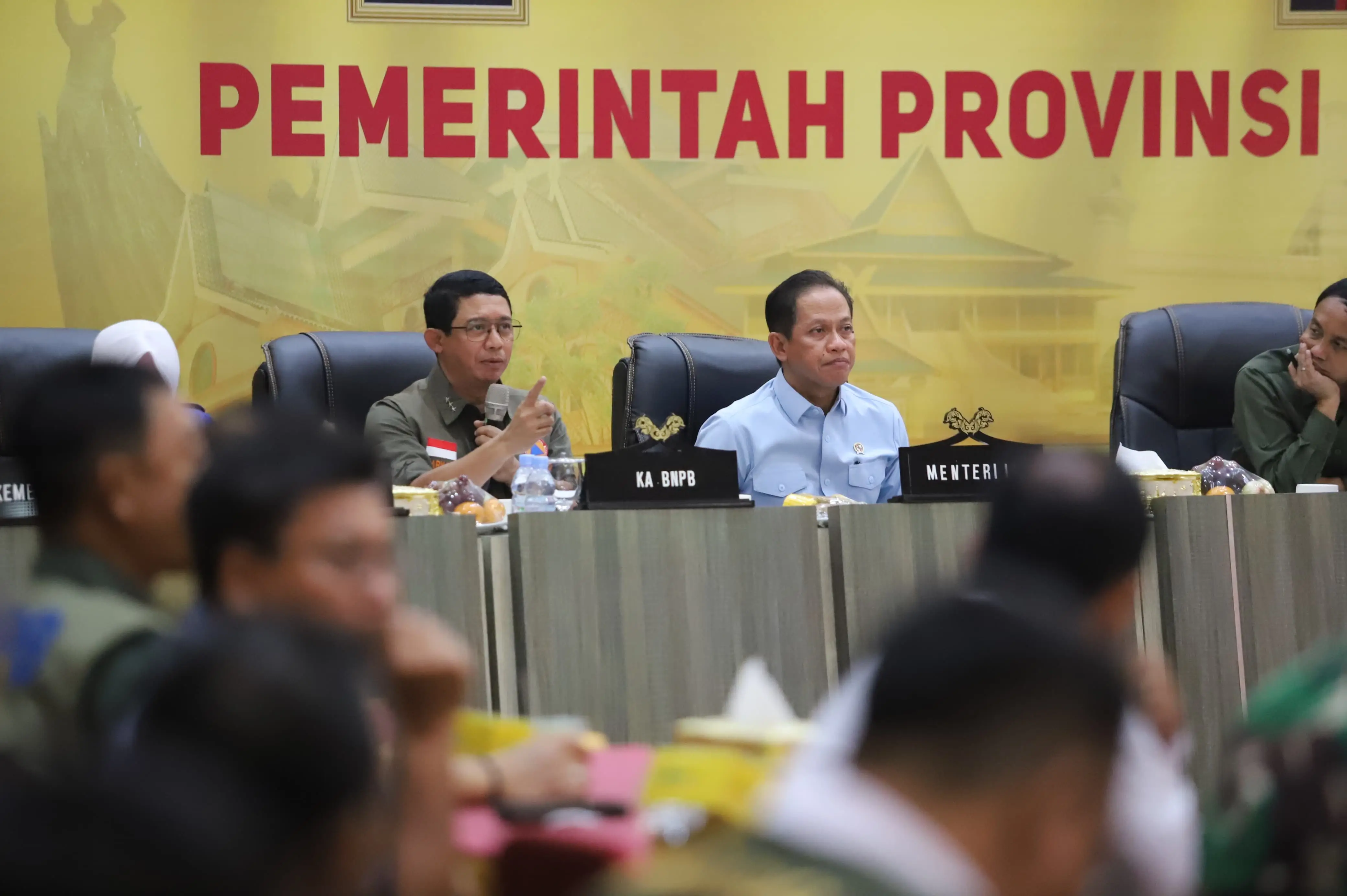 Kepala BNPB Hadiri Rapat Koordinasi Kebakaran Hutan di Riau